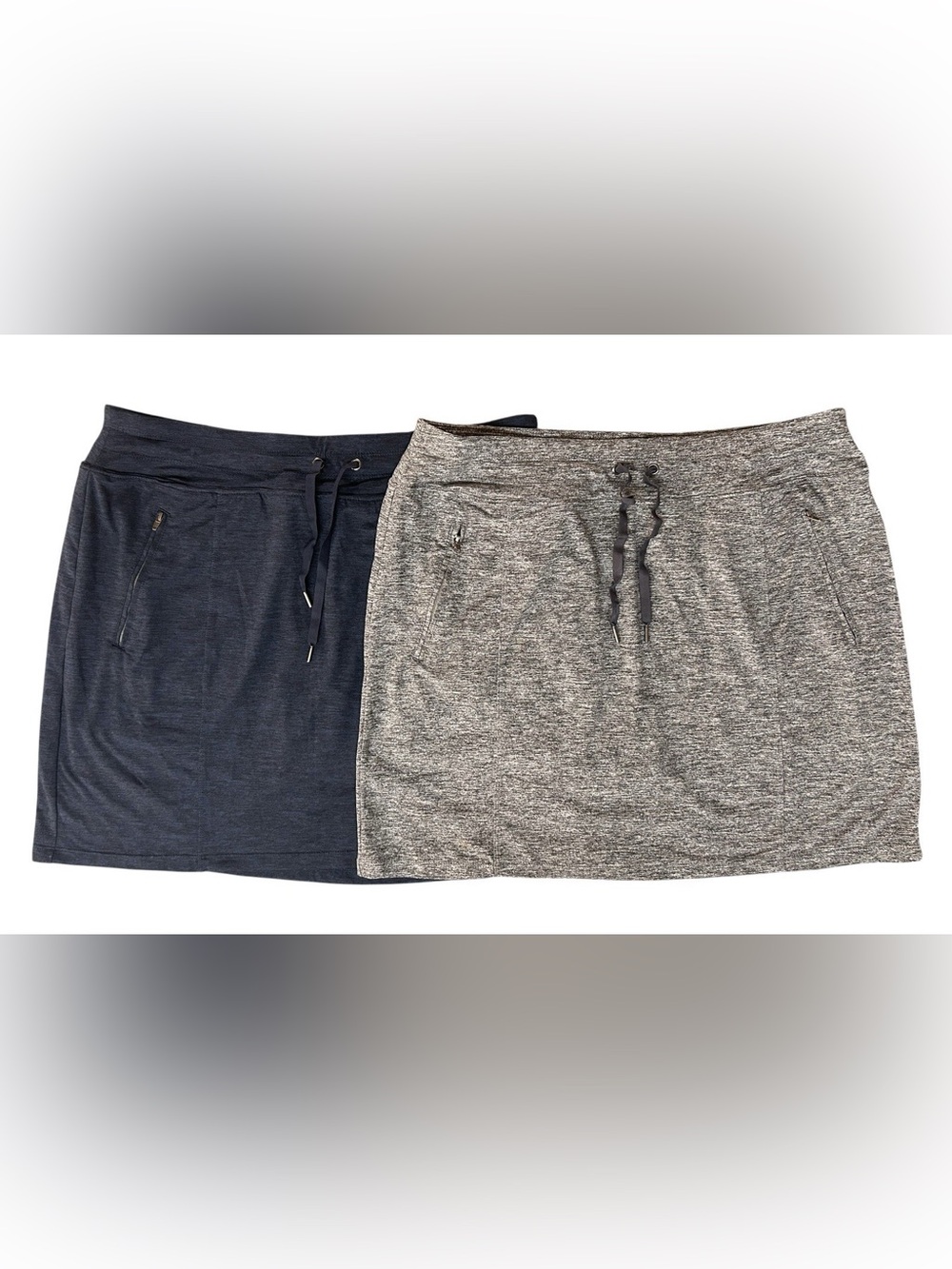 Lot Of 2 NWOT Tangerine Soft Active Gray Navy Golf Tennis Lined Skort Size XXL